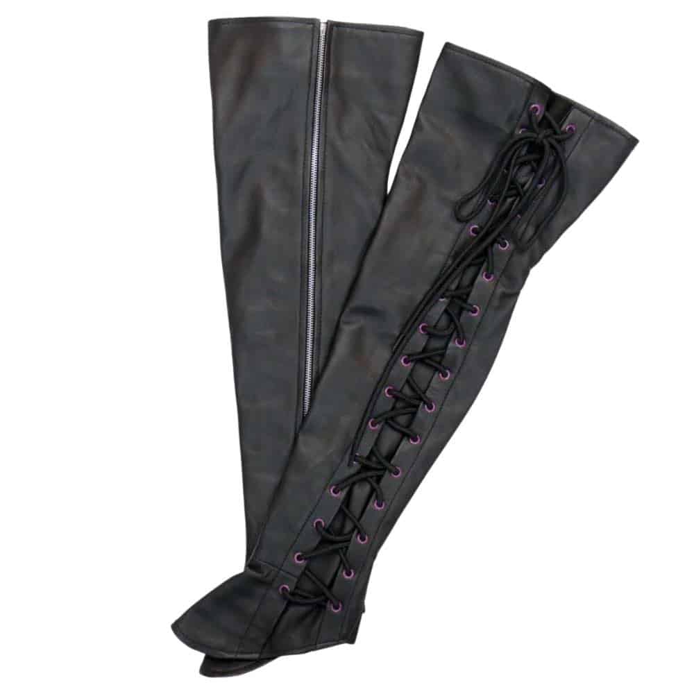 Best Leather Half Chaps | Black Leather Half Chaps - Leather Chaps