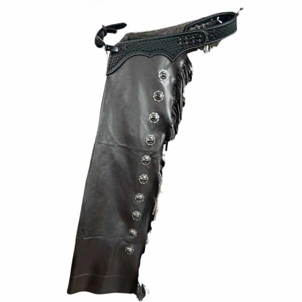 Premium Black Western Chaps Premium Western Leather Chaps