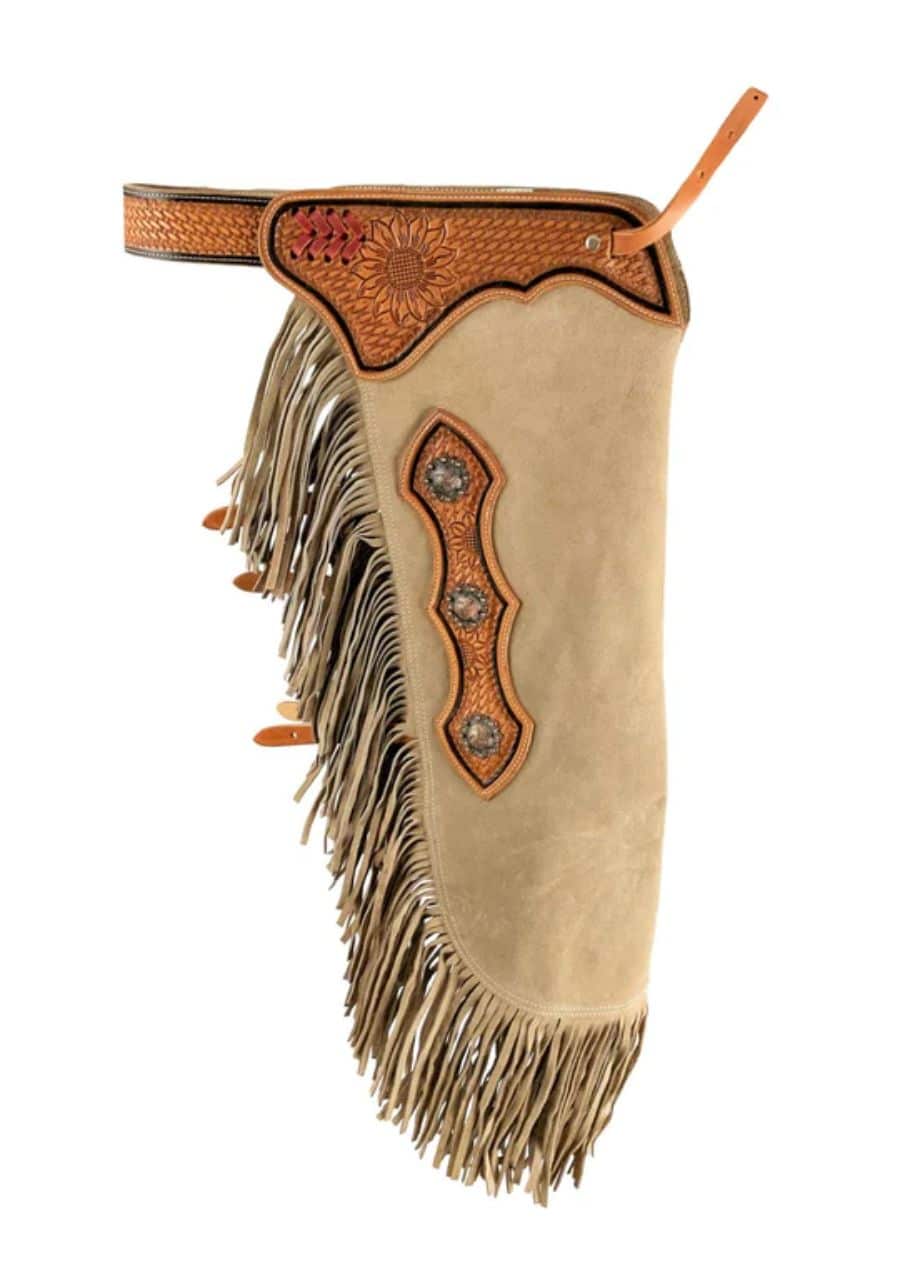 Classic Western Shotgun Chaps - Leather Chaps Maker